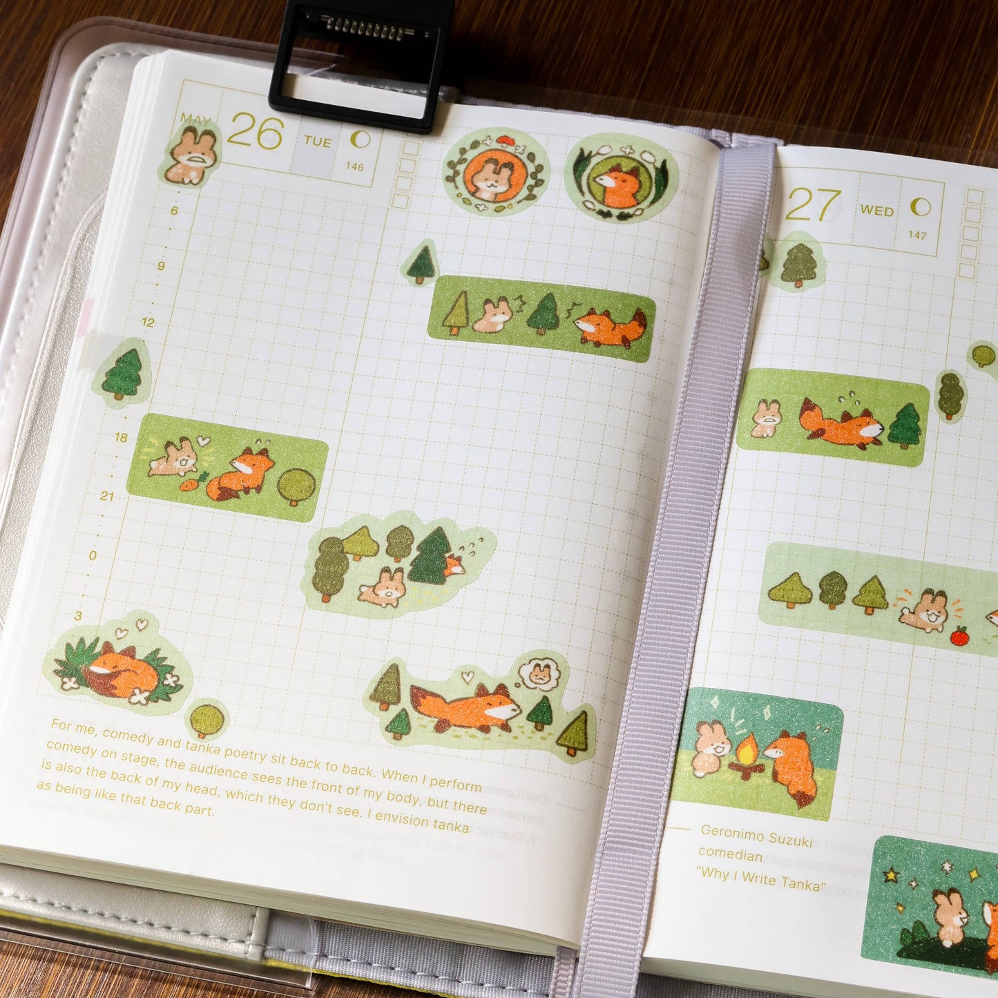 Sticker Sheet (Washi) - Unlikely Duo