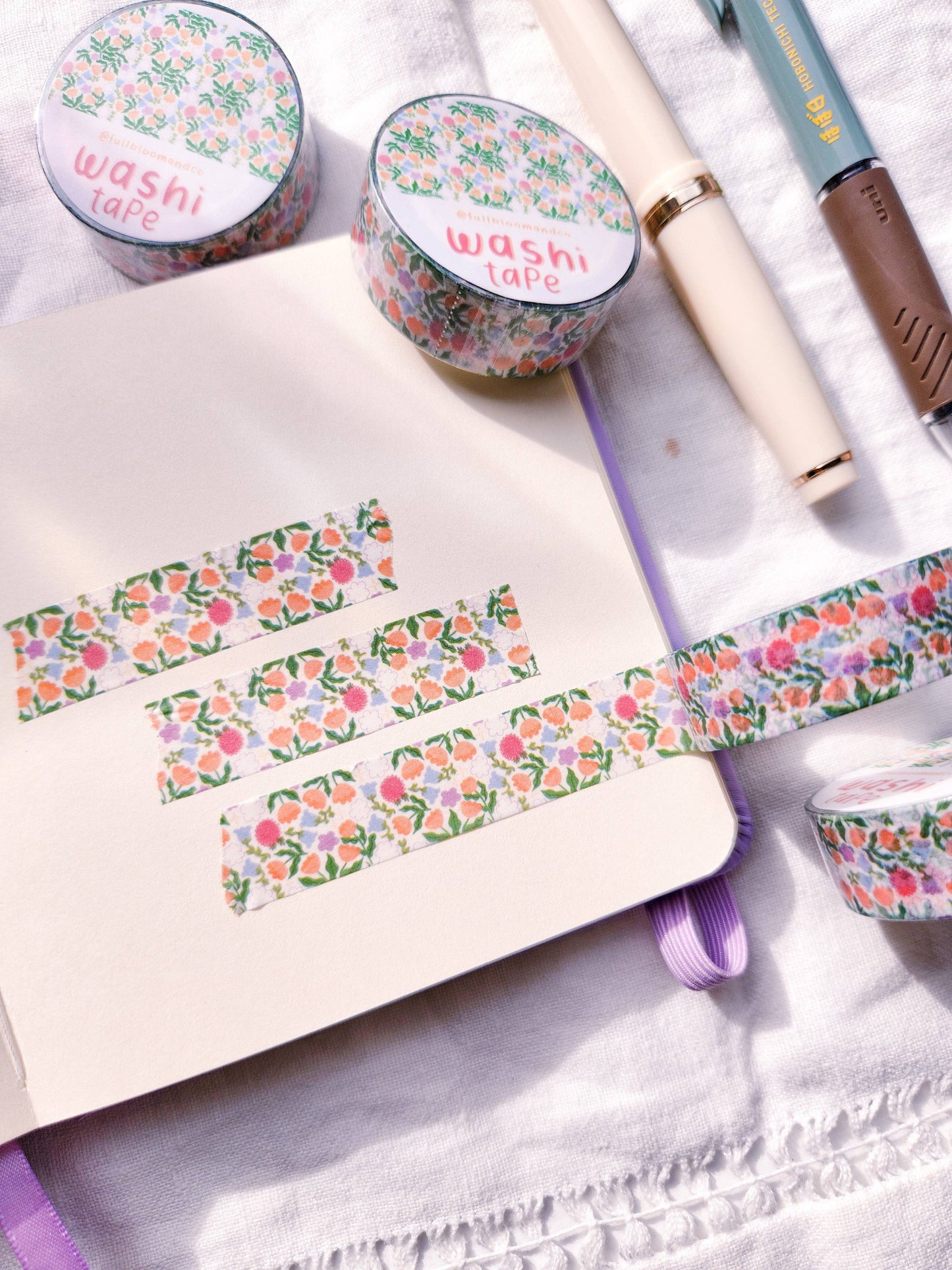 Spring Flower Pattern Washi Tape