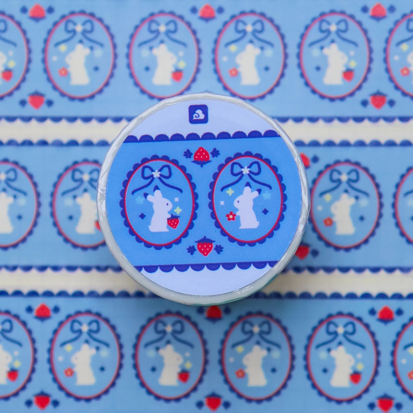 Sweet Blue Ribbon - 30mm Washi Tape (Foil)
