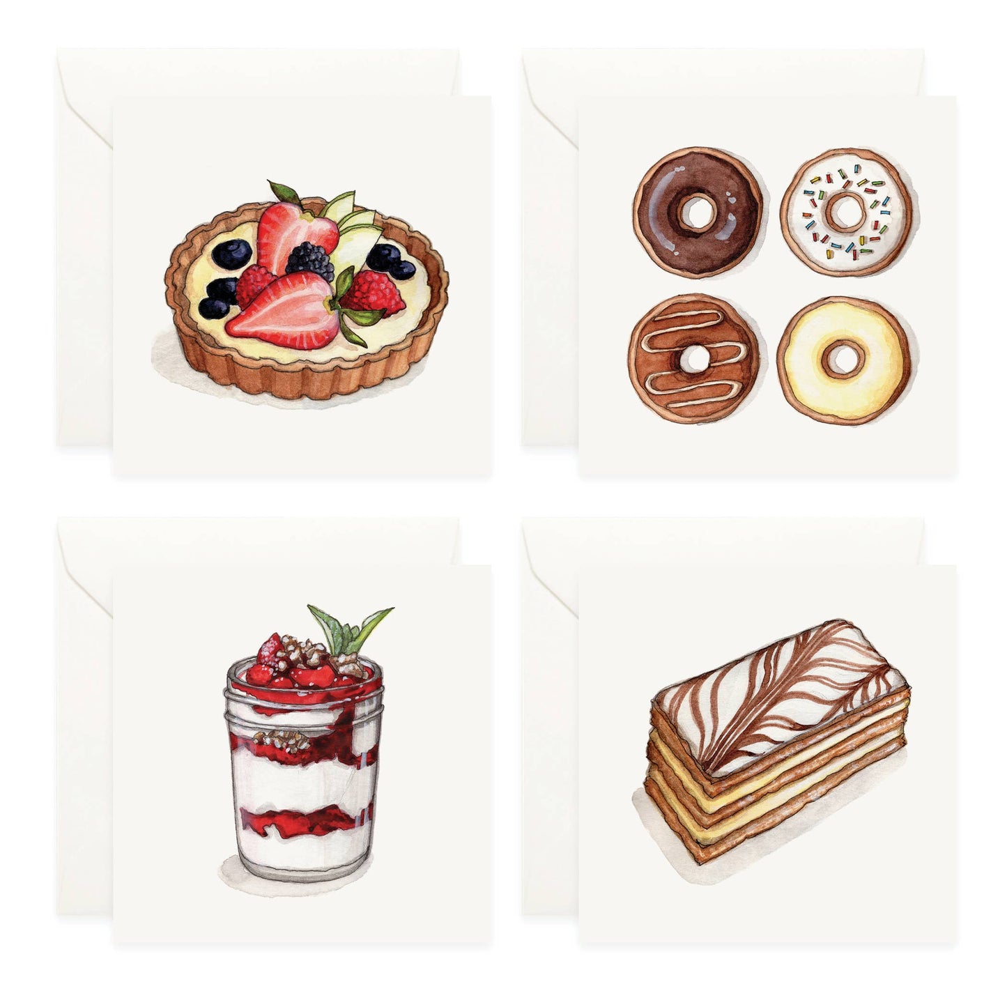 Mini Cards Set / Desserts