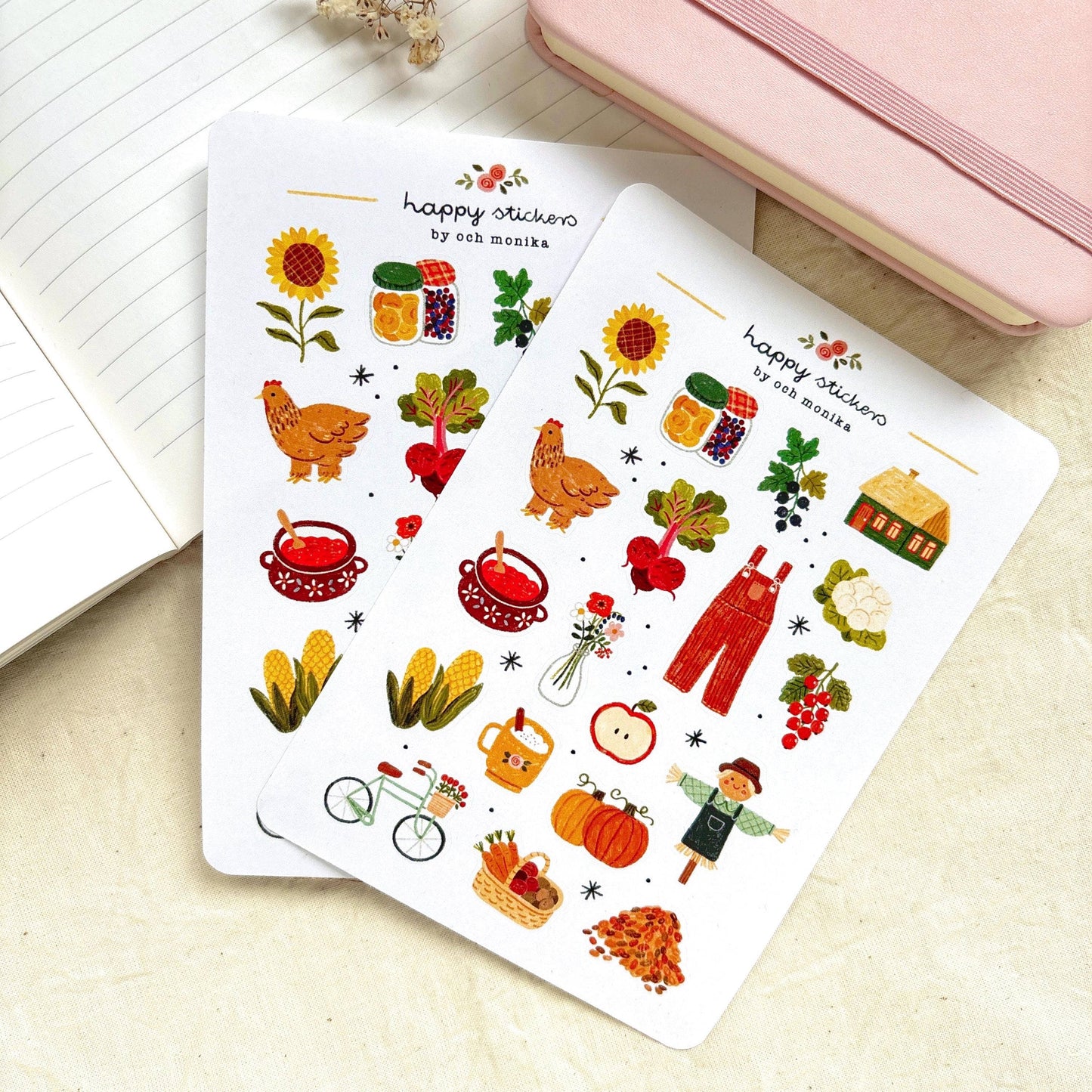 Harvest Time - Sticker Sheet | Autumn Seasonal Decor