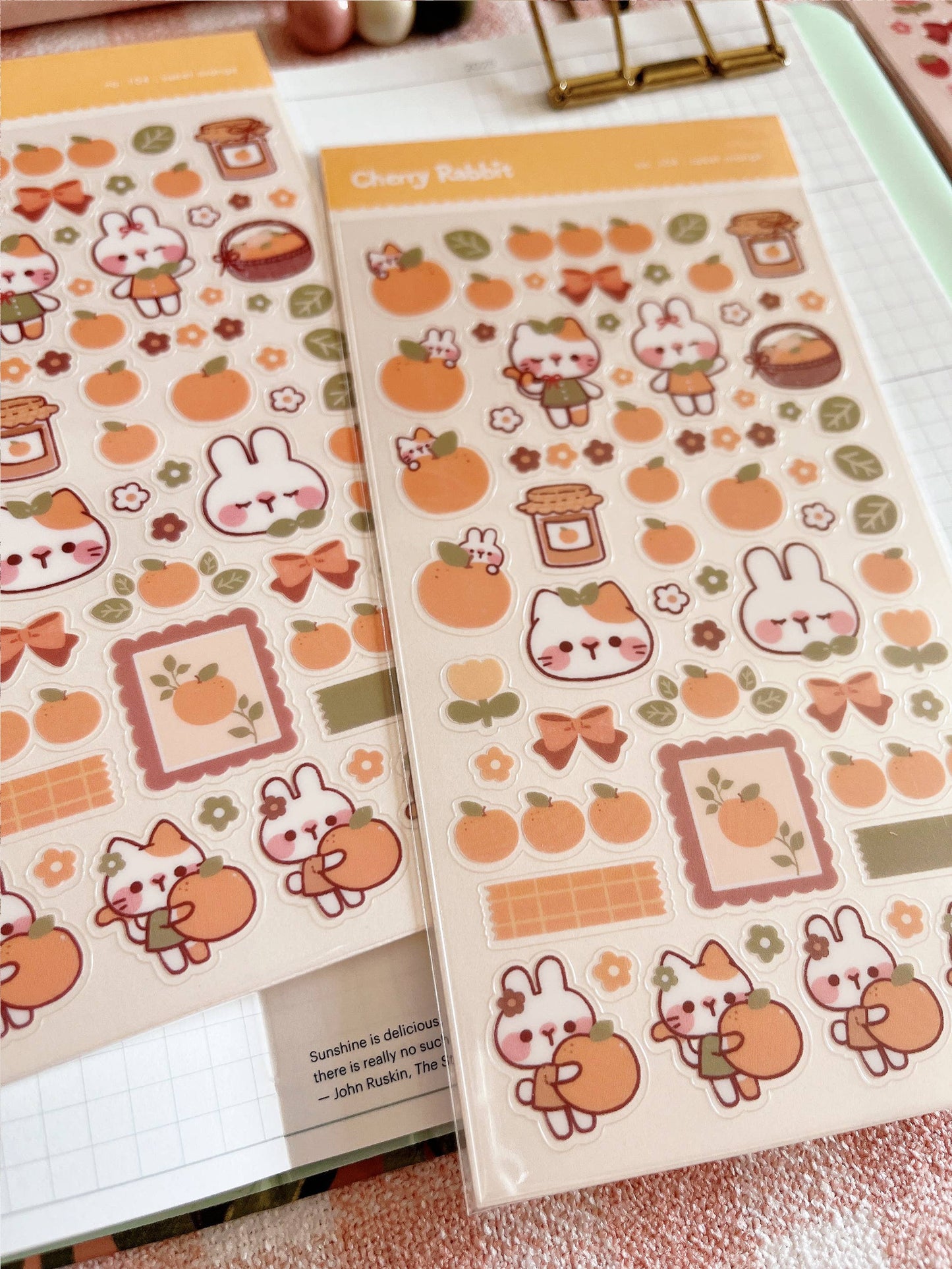 Sweet Orange Sticker Sheet no.104
