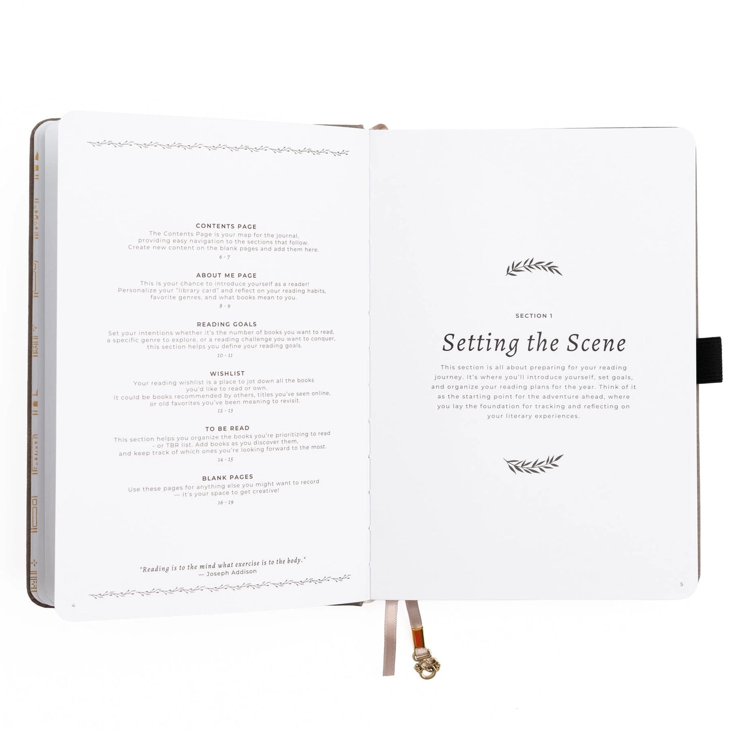 Vintage Library in Lilac: Reading Journal (A5 Size)