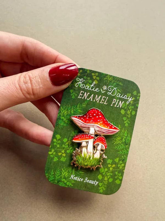 Amanita Mushroom Enamel Pin