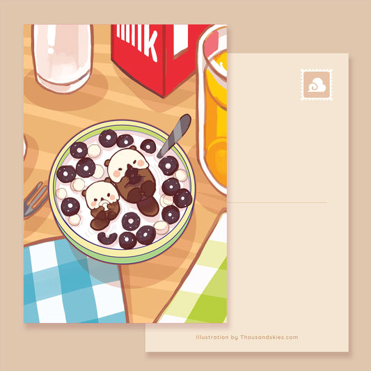Postcard Otter Cereal