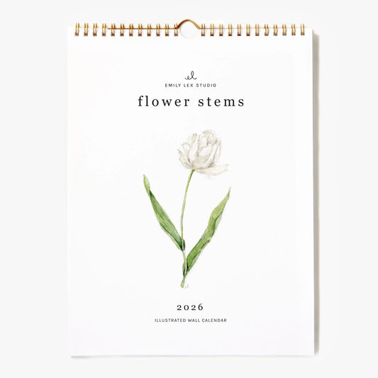 2026 Flower Stems Calendar