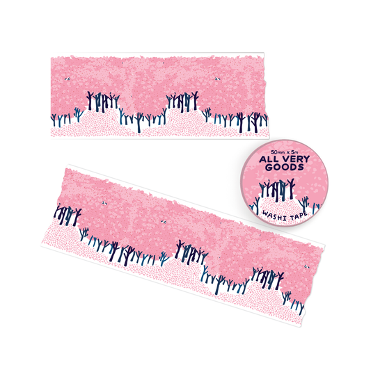 Wide Washi Tape - Cherry Trees
