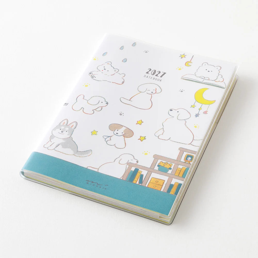Midori Pocket Diary A6 2027 Softcover Monthly Planner – Dog