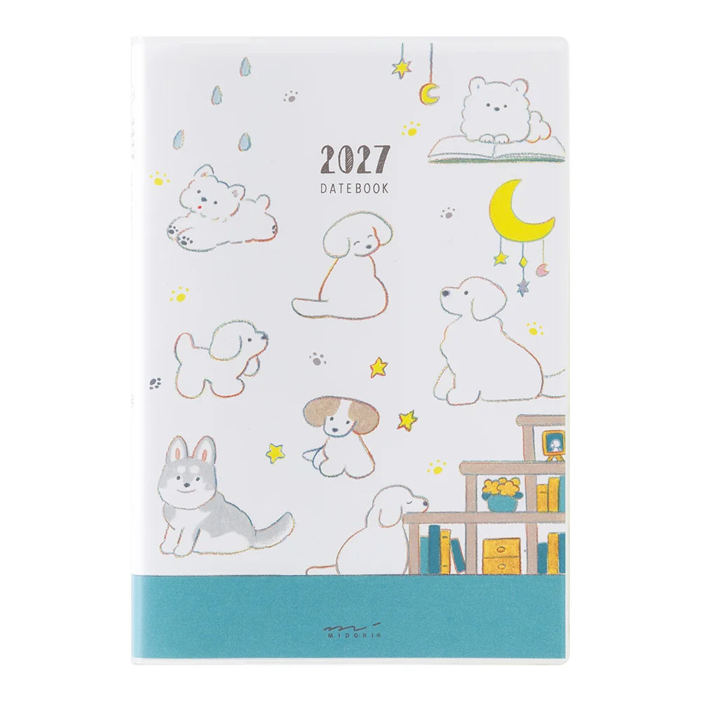 Midori Pocket Diary B6 2027 Softcover Monthly Planner – Dog