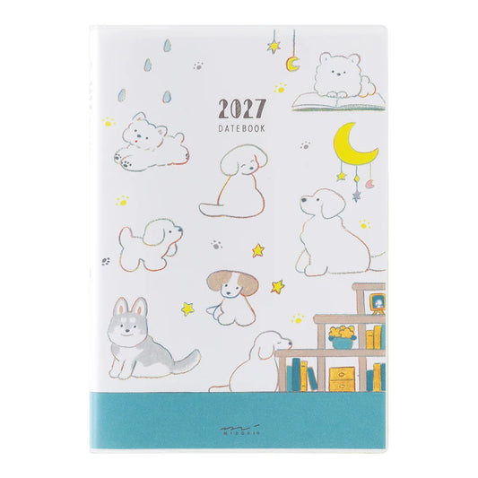 Midori Pocket Diary B6 2027 Softcover Monthly Planner – Dog