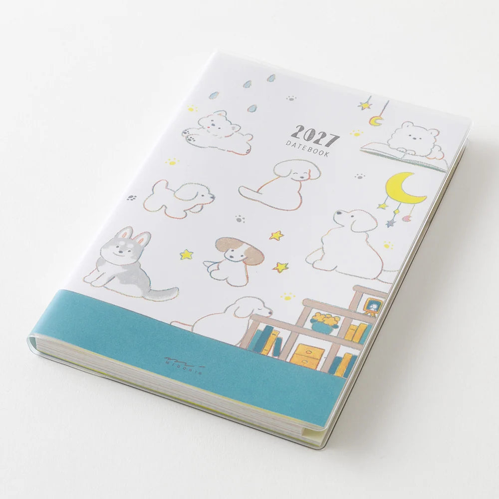 Midori Pocket Diary B6 2027 Softcover Monthly Planner – Dog