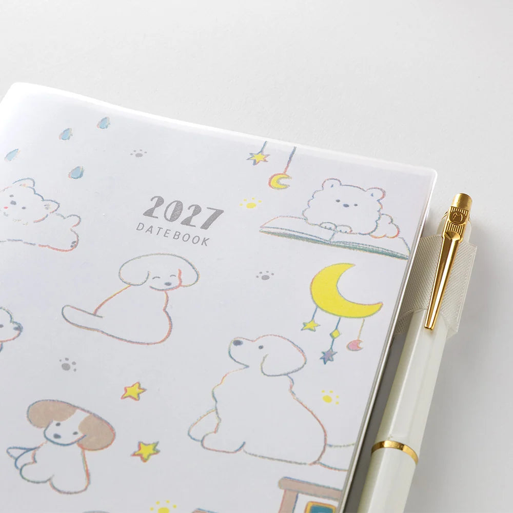 Midori Pocket Diary B6 2027 Softcover Monthly Planner – Dog
