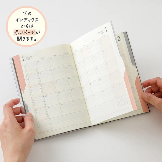 2027 Midori Double Schedule Diary Progress - B6