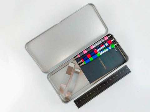 SLIP ON FLAT PEN CASE LARGE 3.3 X 7.5 IN