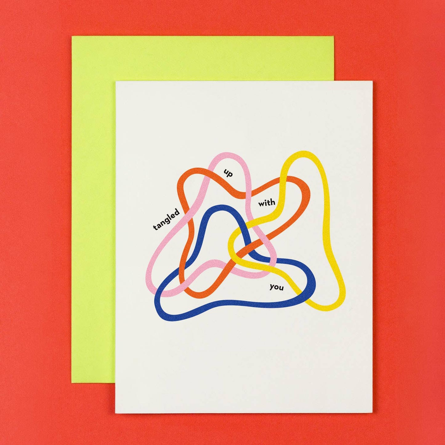 Tangled Up With You • Abstract Love or Anniversary Card