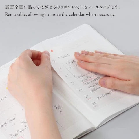 REMOVABLE CALENDAR SEAL WEEKLY S 10 SHEET