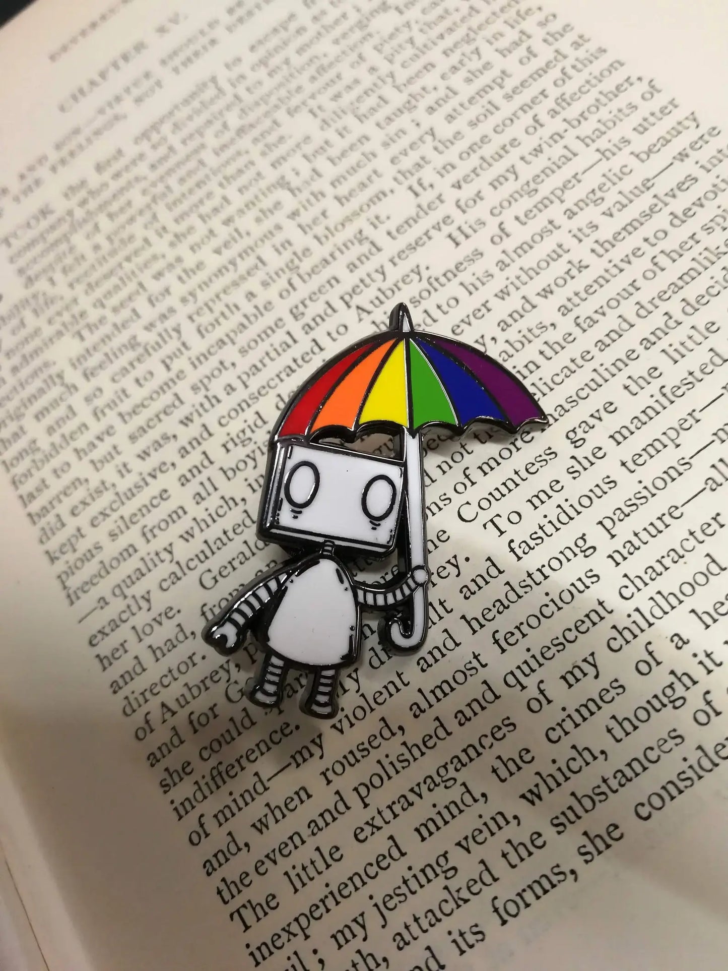 Rainbow Robot Enamel Pin