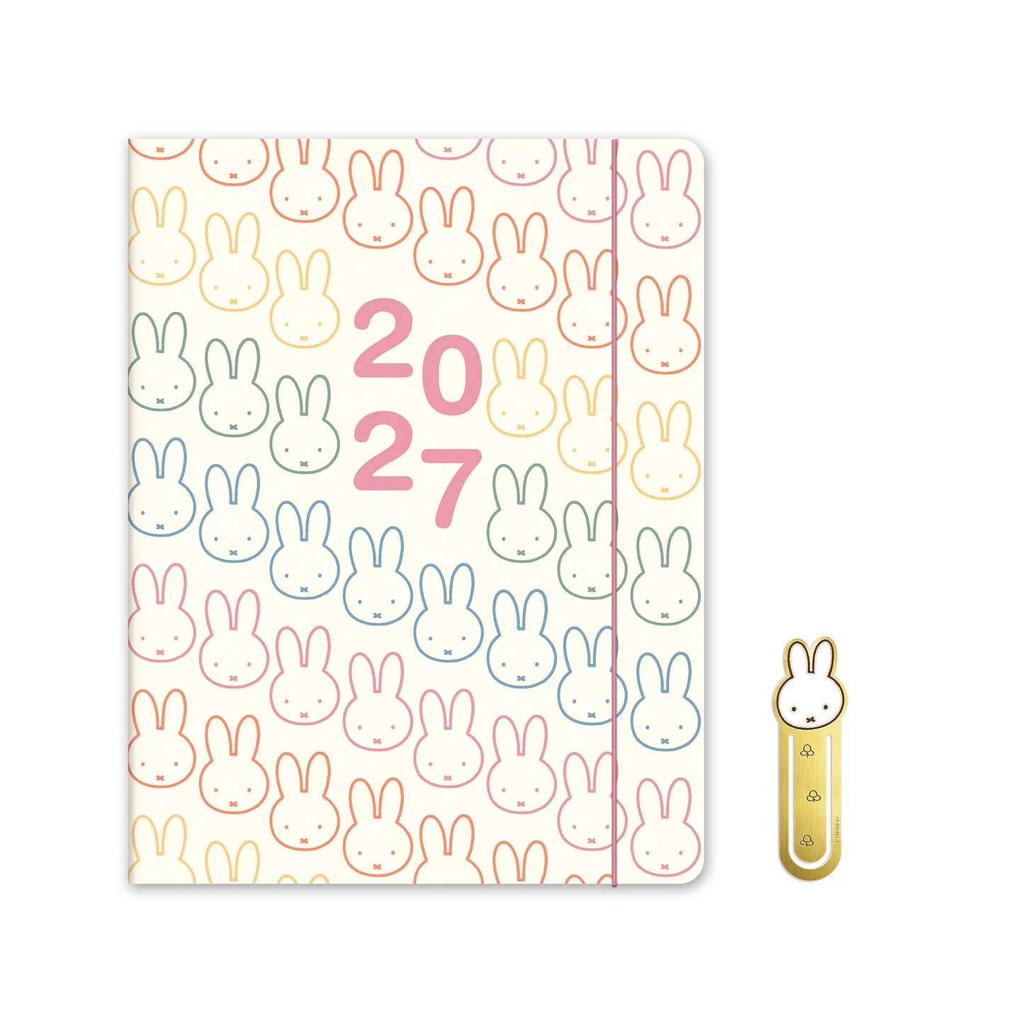 2027 Miffy A Year in Color Just Right Monthly Planner with Enamel Charm Bookmark