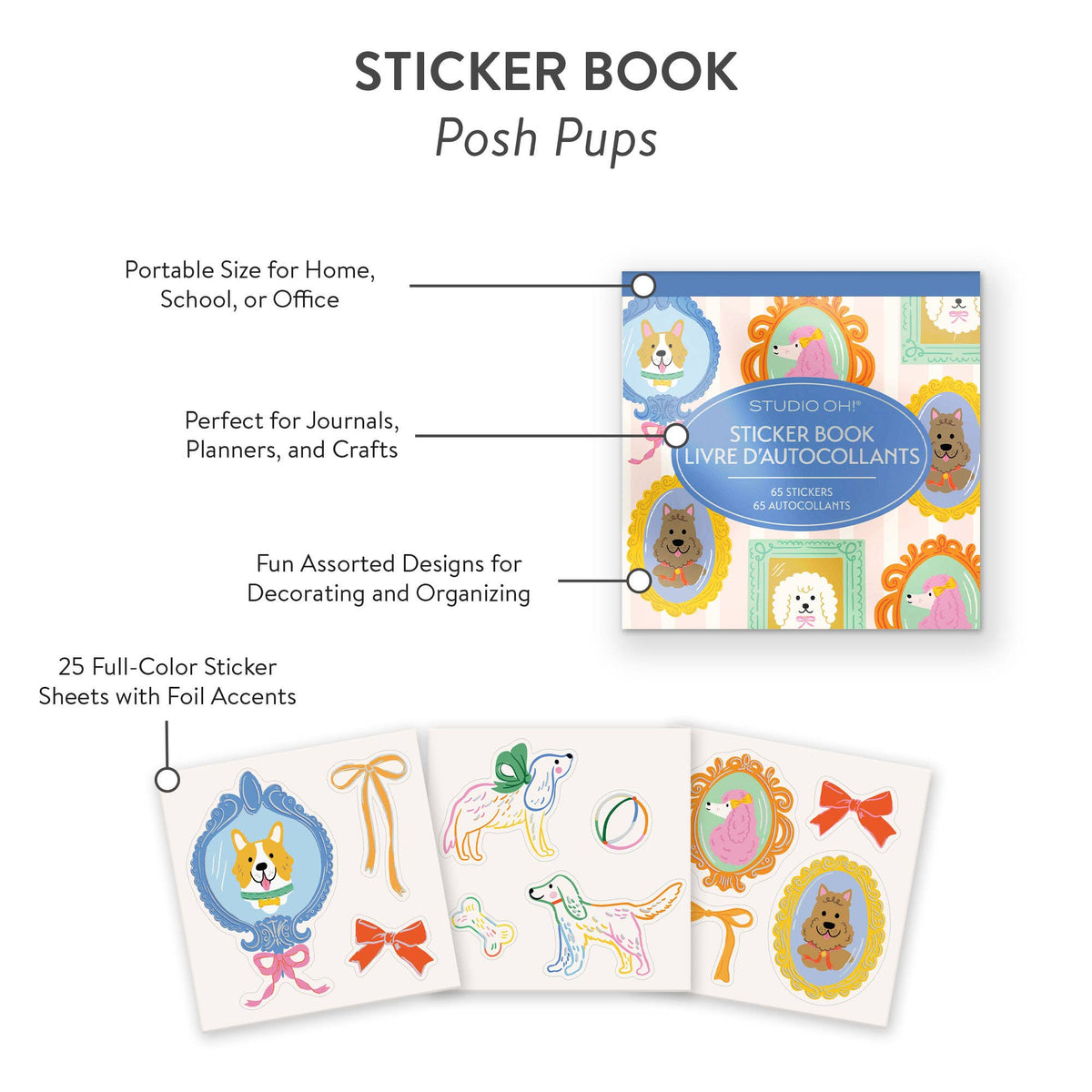 Posh Pups Sticker Book