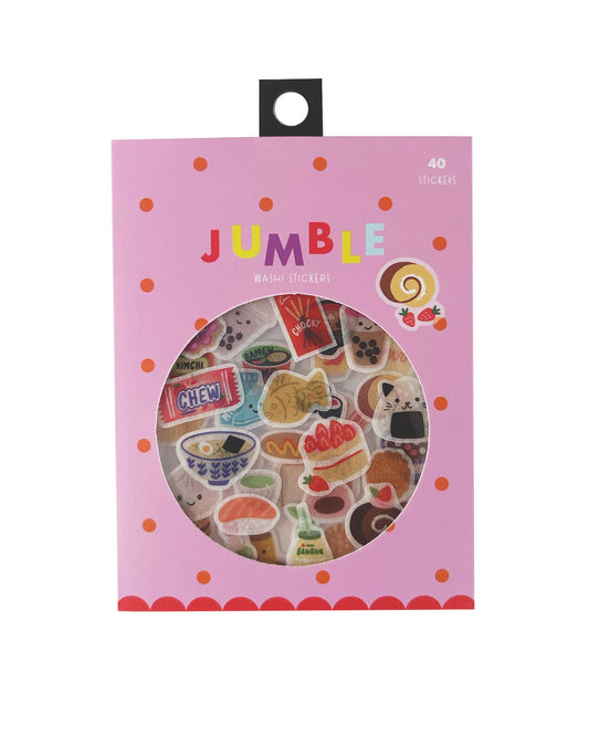 Asian Snacks Jumble Washi Stickers