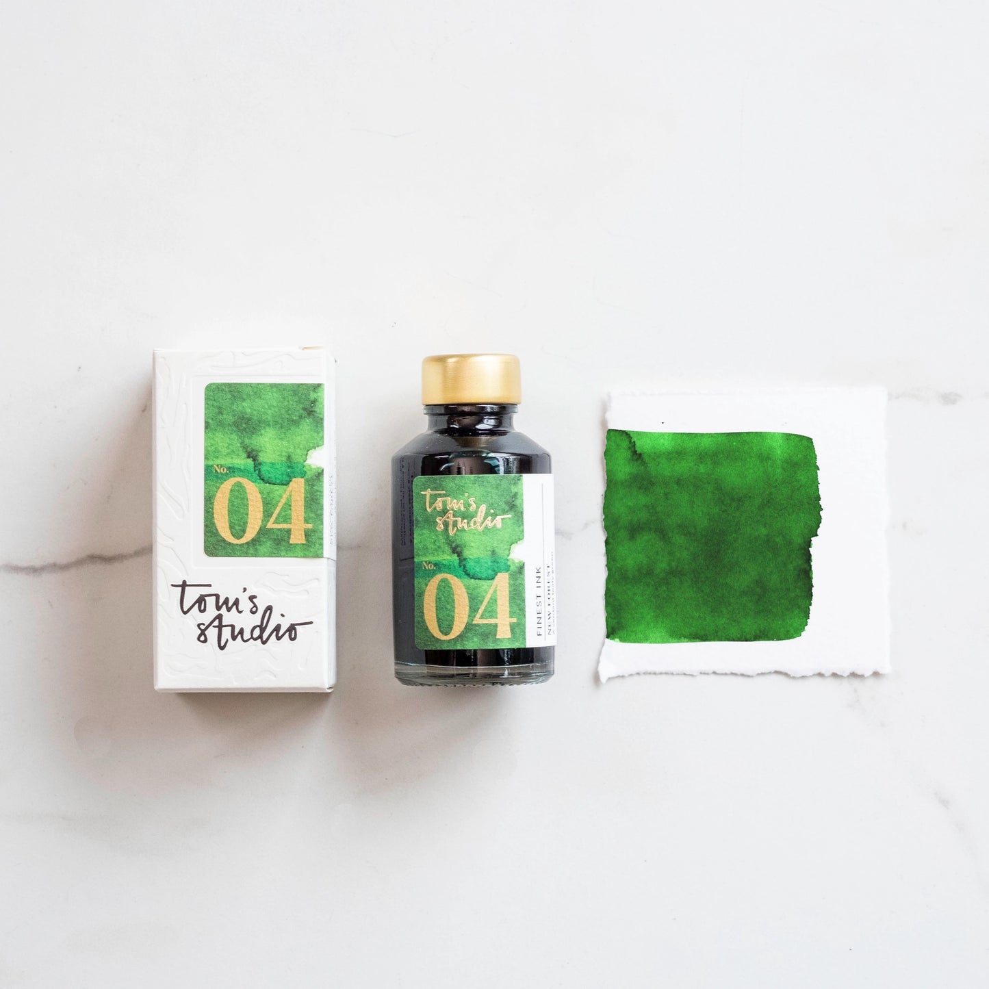 Tom's Studio Fountain Pen Ink - Forest Green