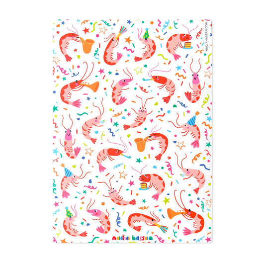 Shrimp Cocktail 5x7 Sticker Sheet