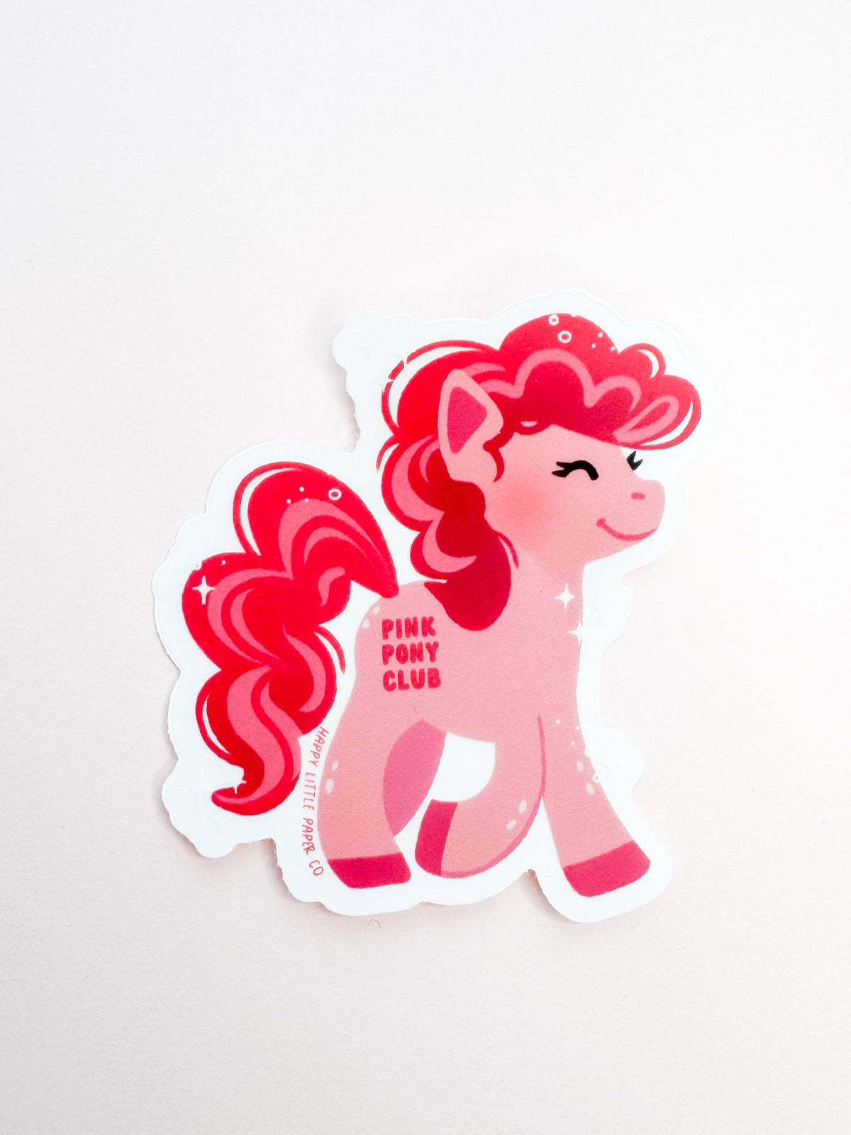 Vinyl Sticker-Pink Pony Club
