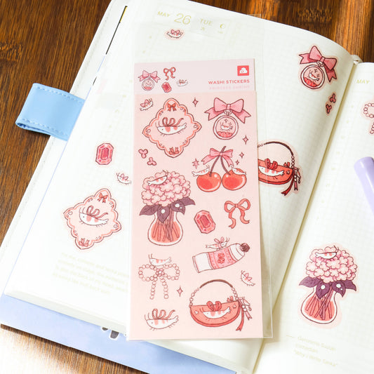 Sticker Sheet (Washi) - Princess Shrimp