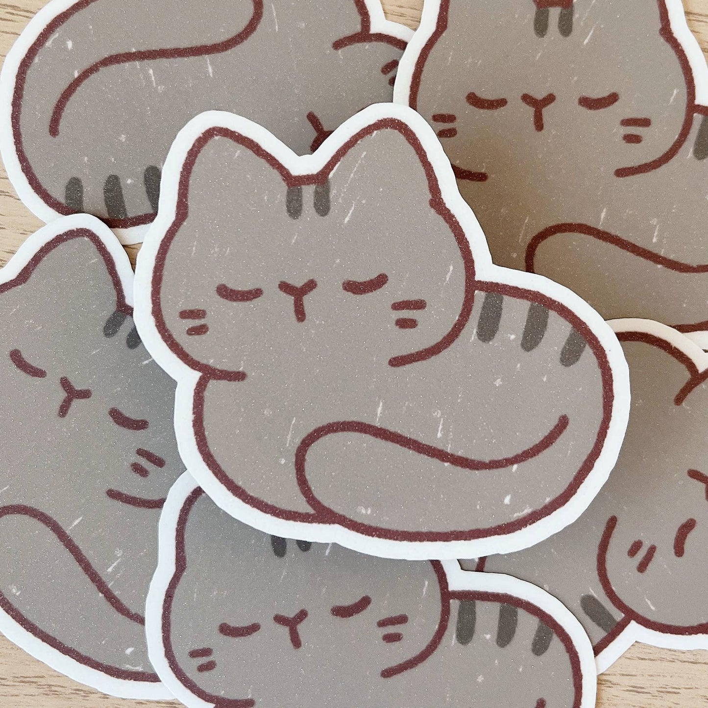 Cat Loafs: Grey Cat Sticker