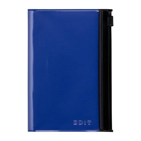 EDiT B7 Grid Notebook with PVC Cover & Zipper Pocket