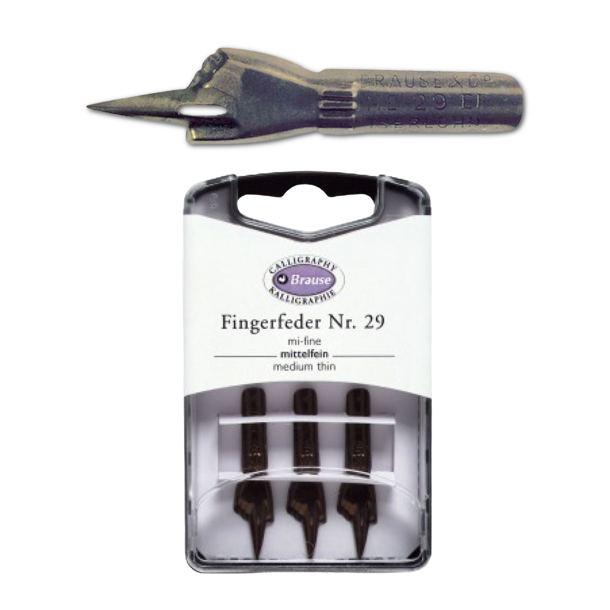 Brause Calligraphy Nib #29 "Index Finger" - Box of 3