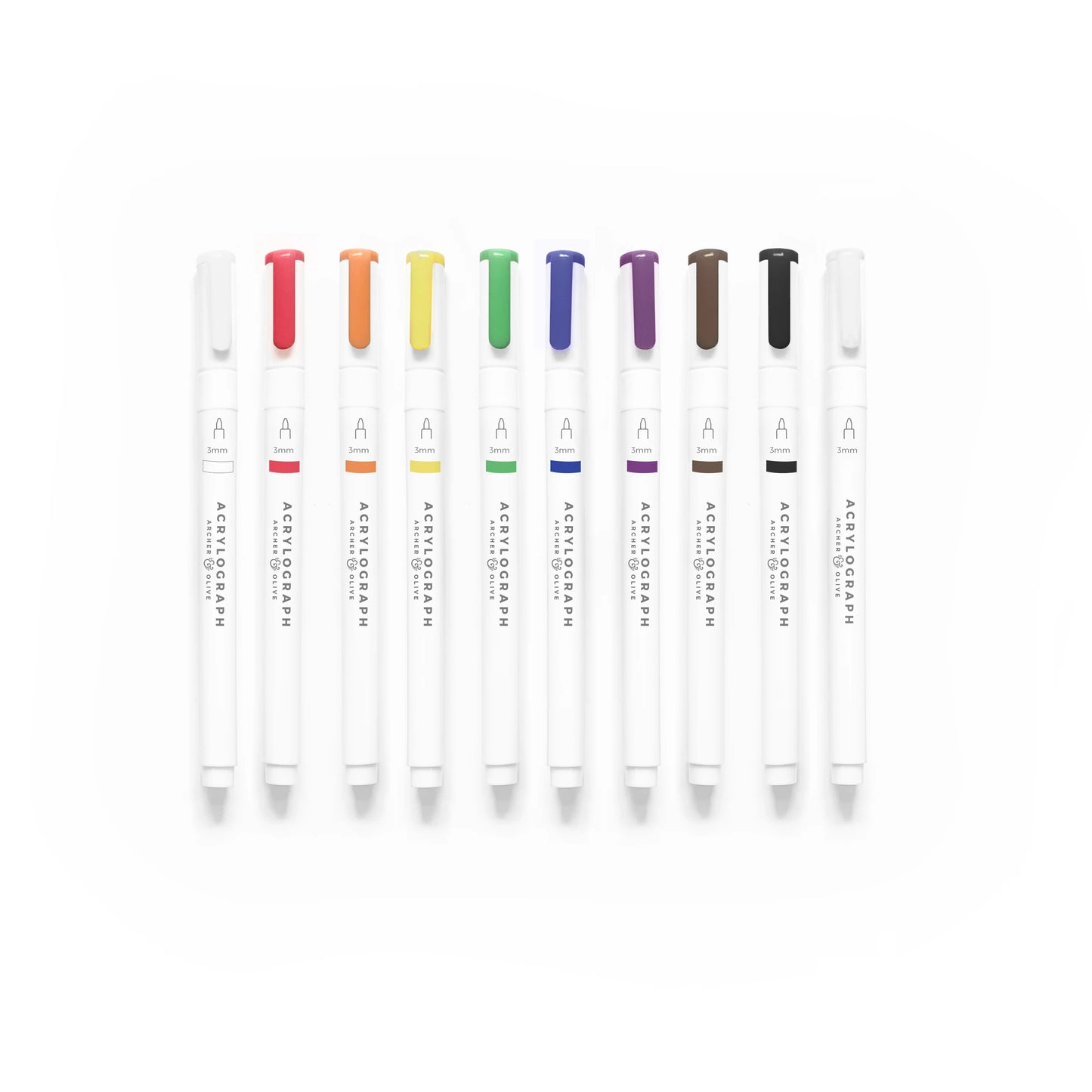 Acrylograph Pens Primary Collection 3.0 mm Tip