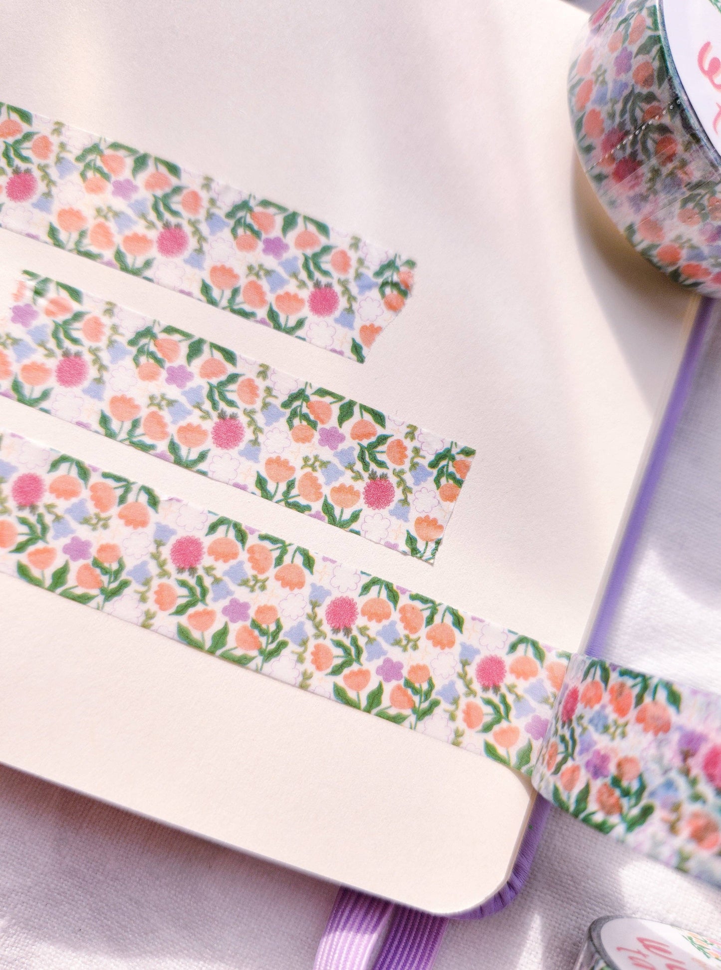 Spring Flower Pattern Washi Tape