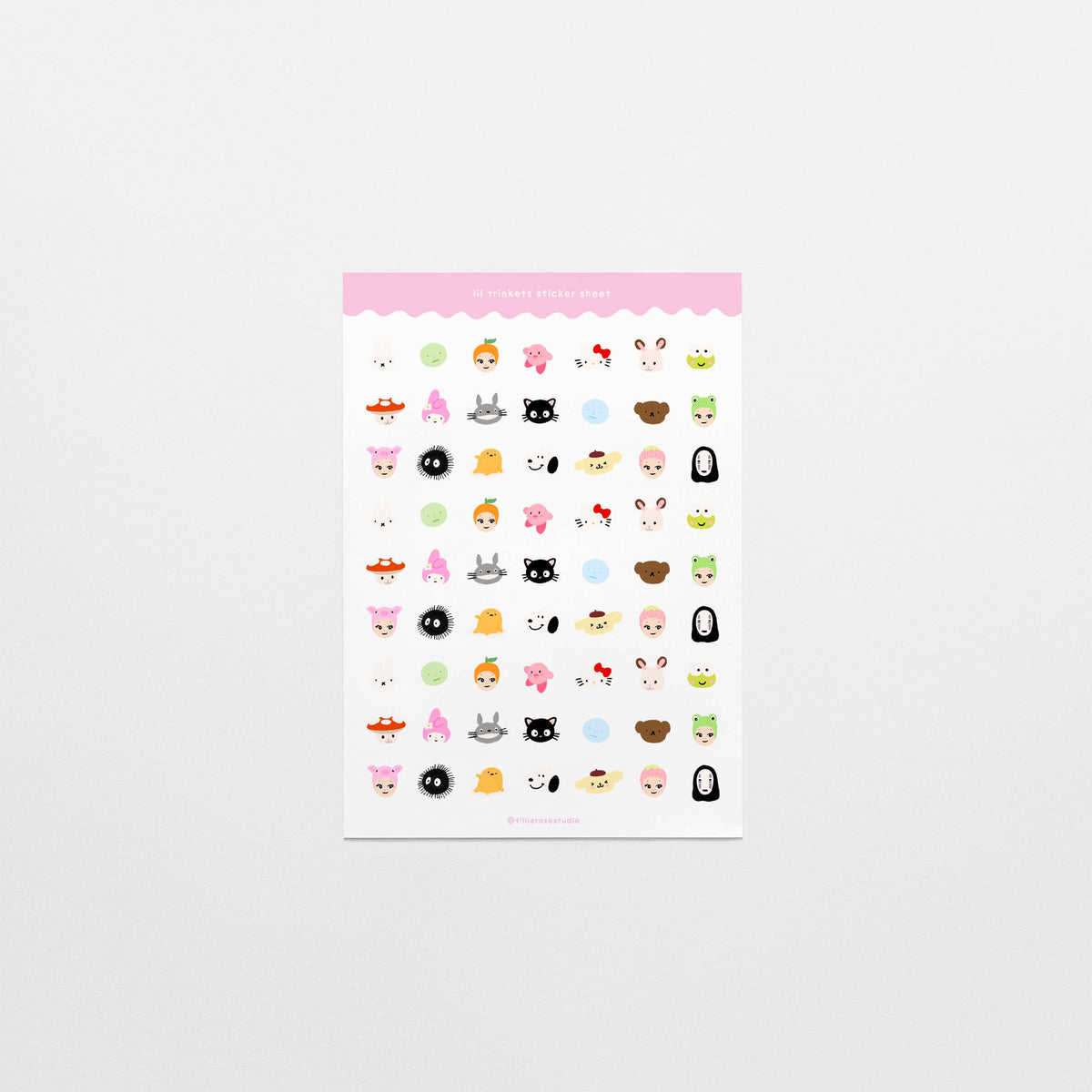 Lil Trinkets Clear Vinyl Sticker Sheet