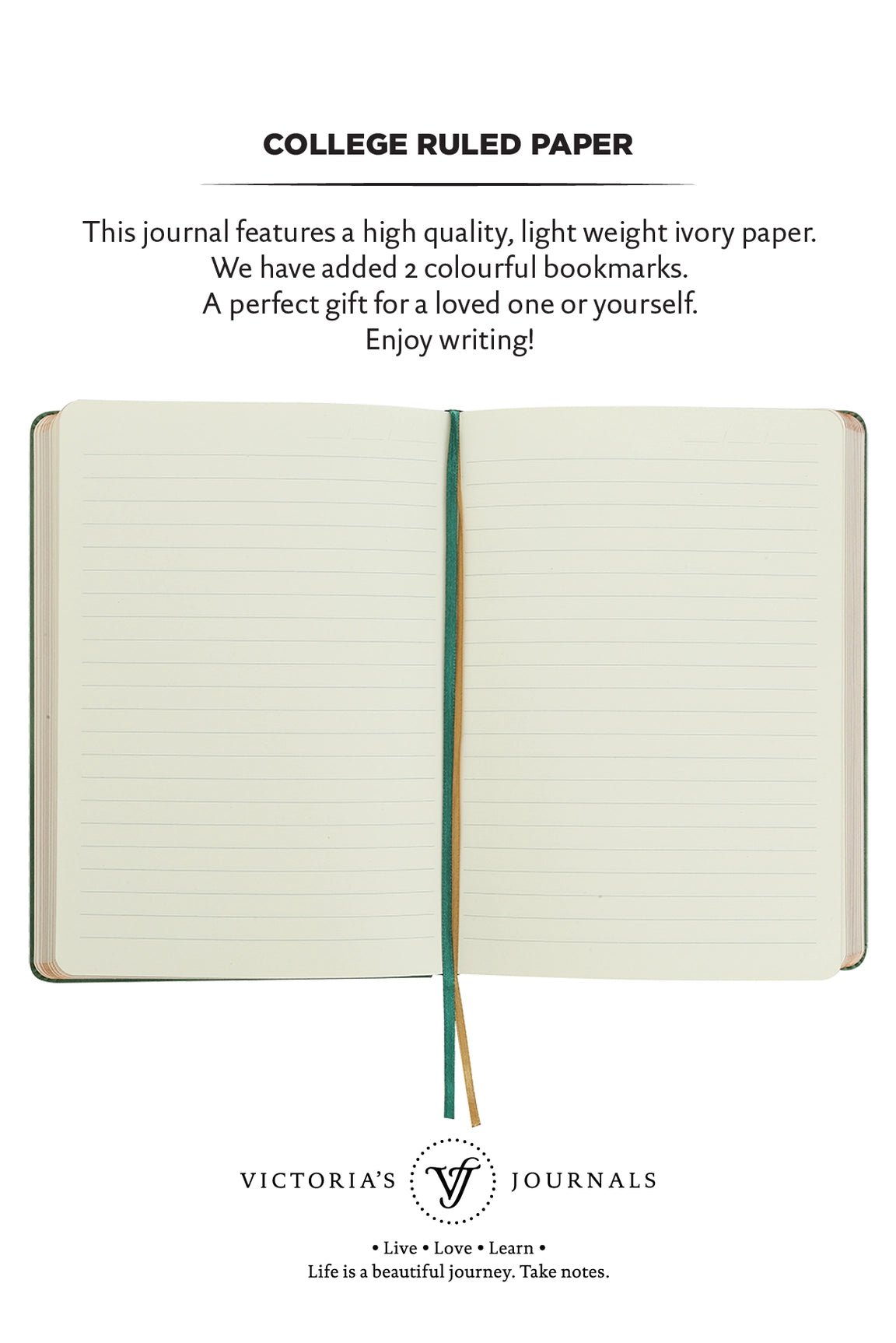 Victoria's Journals Vintage Style Diary Hard Cover (Green)