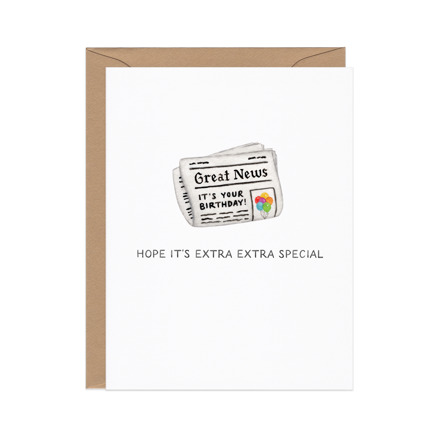 Extra Extra Special — Funny Newspaper Birthday Card