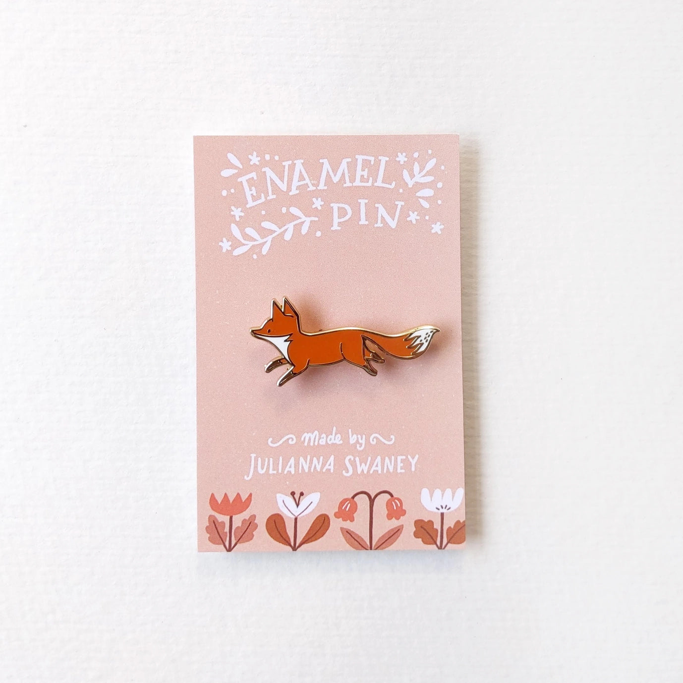 Running Fox Enamel Pin