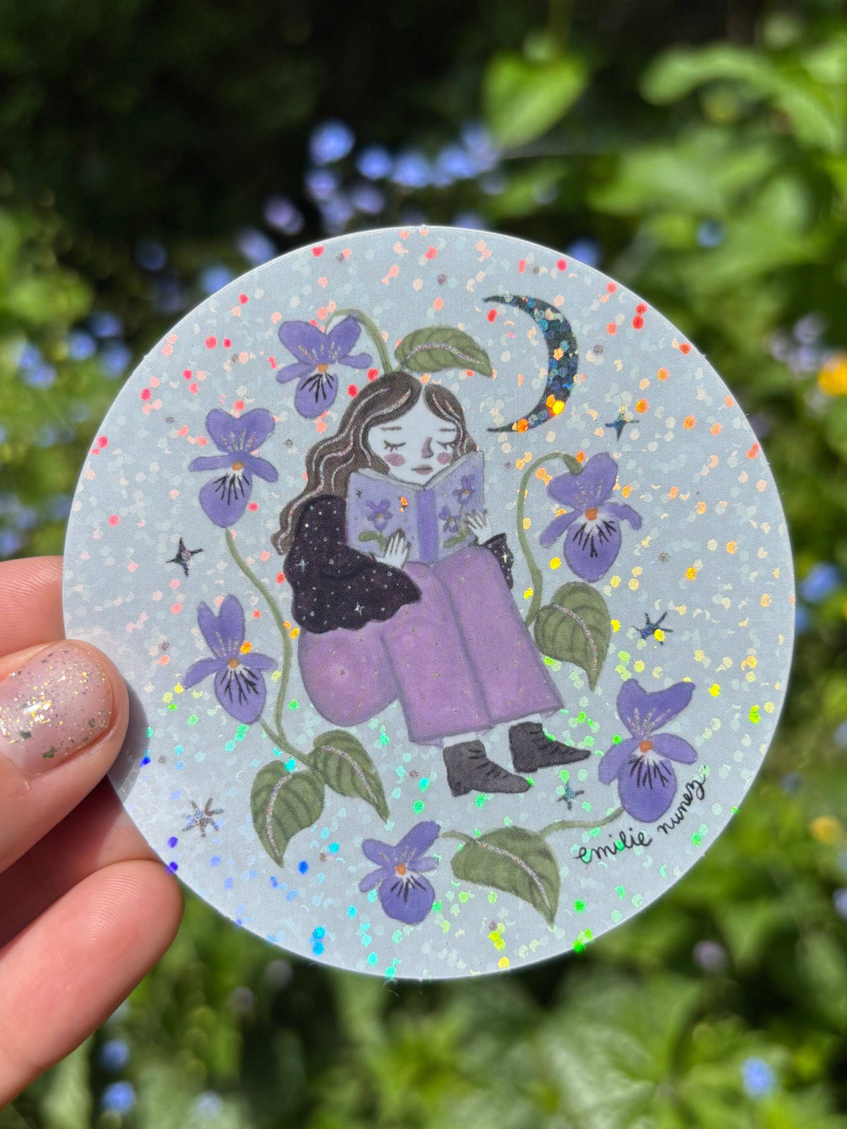 Fleur & Violets Sticker