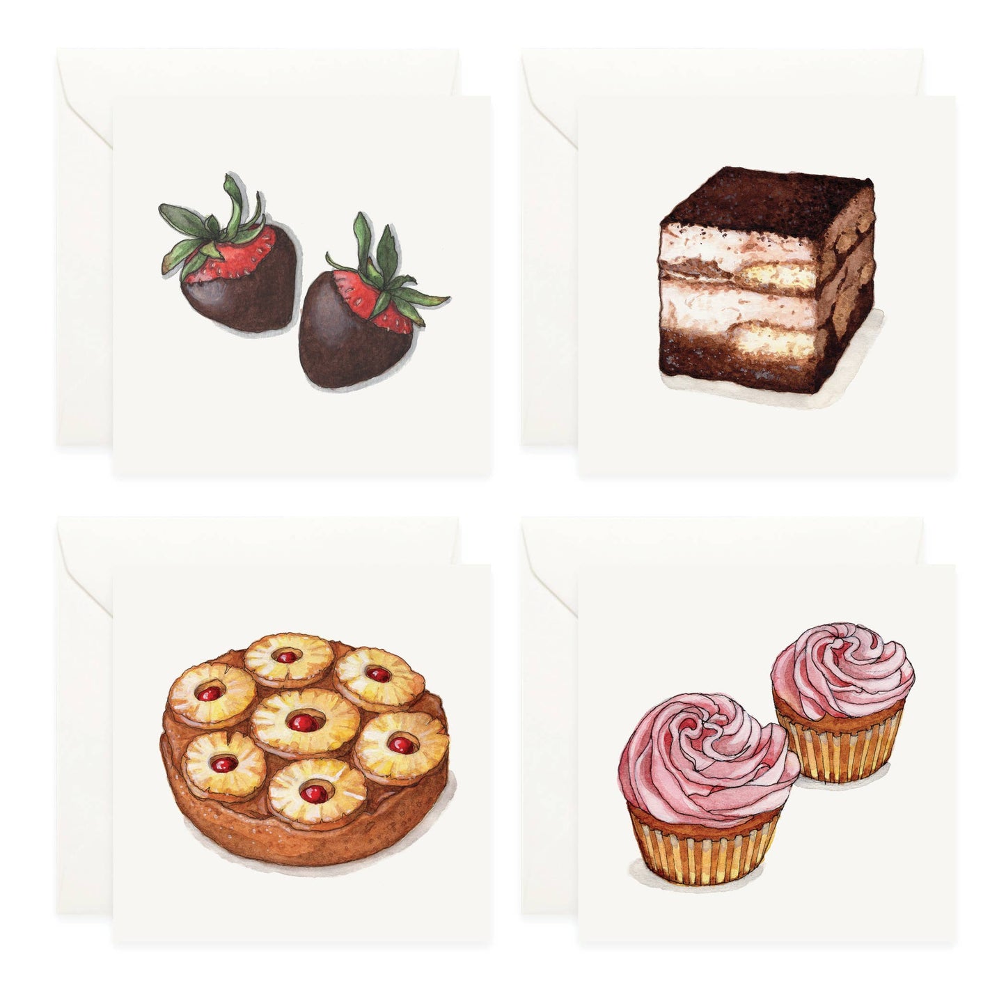 Mini Cards Set / Desserts