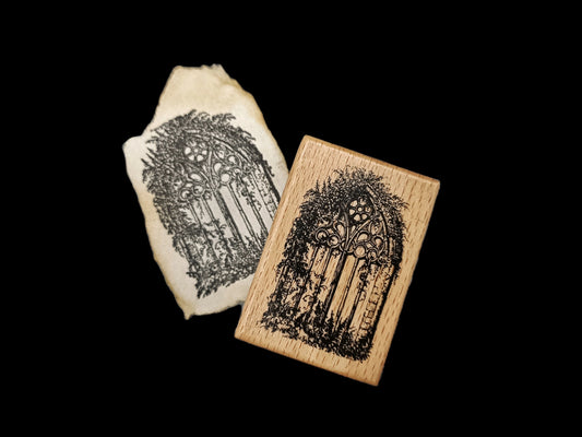 Garden Window Wooden Stamp