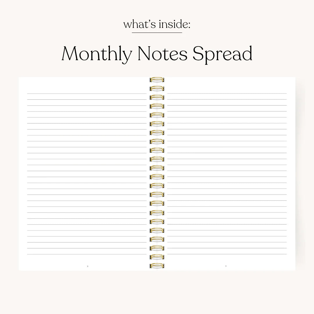 25-26 Academic Planner - Forget Me Nots 8.5x11