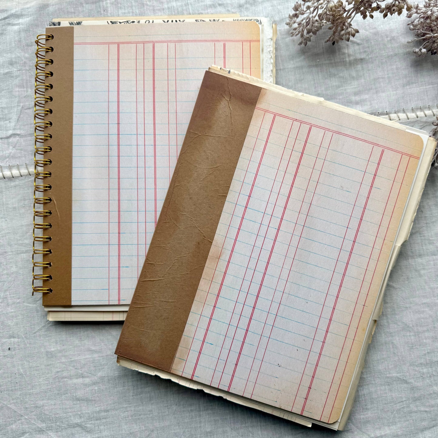 Vintage Mixed Media Journal- 9x12 inches