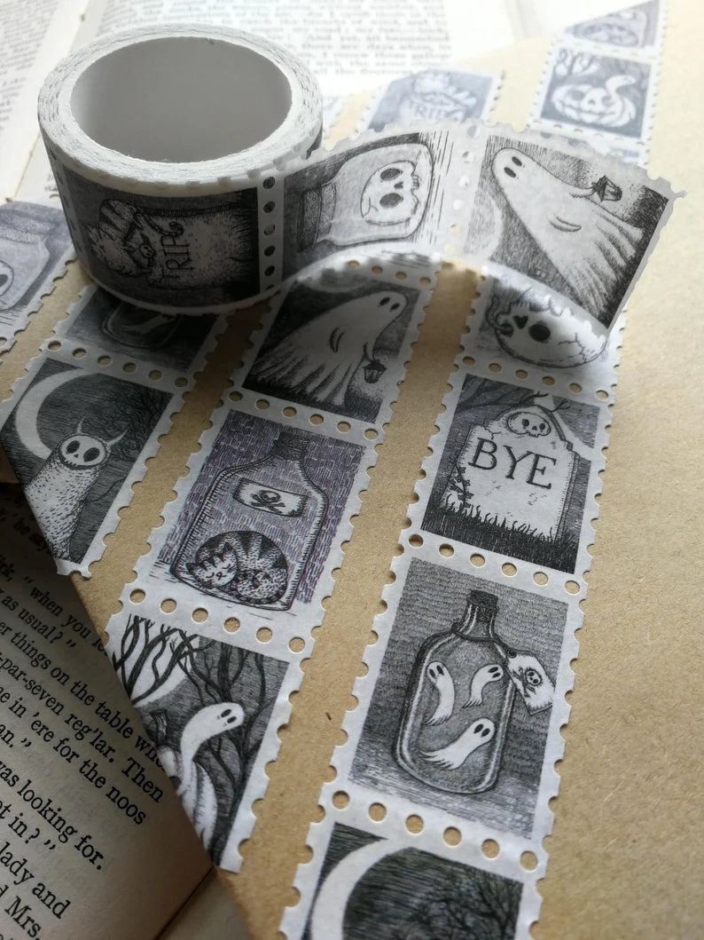Spooky Stamps Art Washi Tape