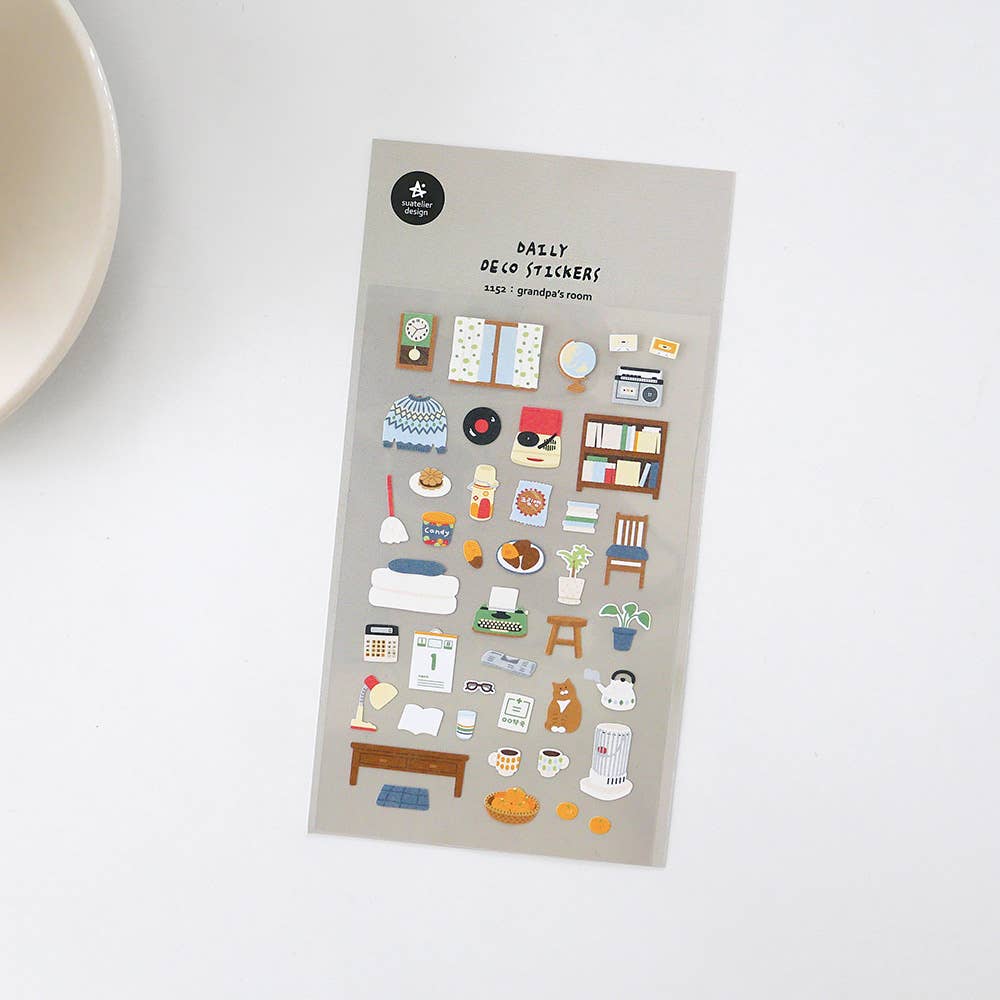 Suatelier-1152 Grandpa's Room Sticker Sheet