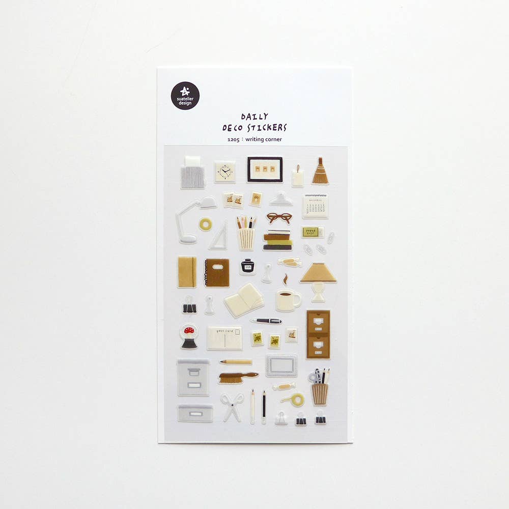 Suatelier-1205 Writing Corner Sticker Sheet