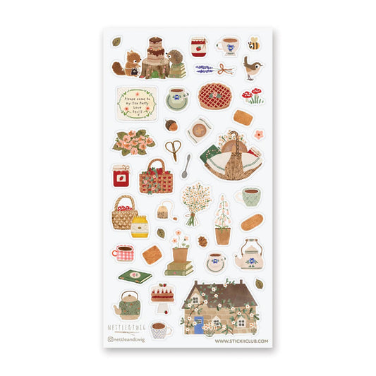 Woodland Tea Party Sticker Sheet