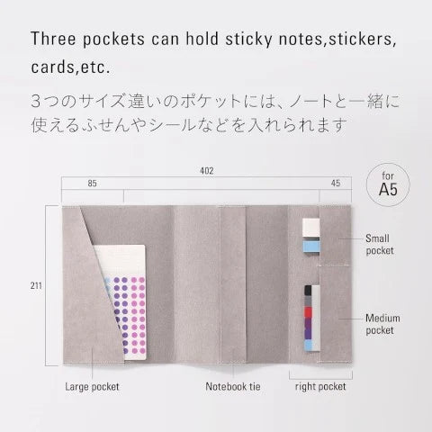 A5 NOTEBOOK COVER GRAY