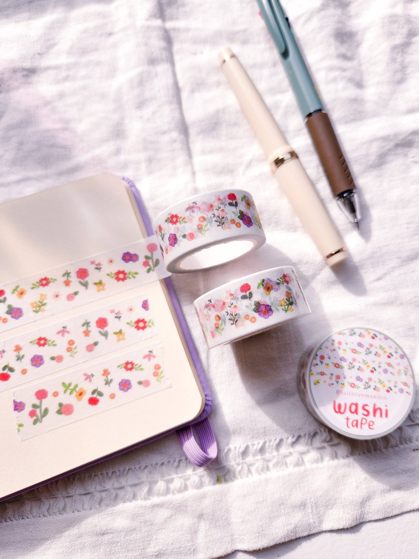 Mini Flowers Washi Tape - Clear Background