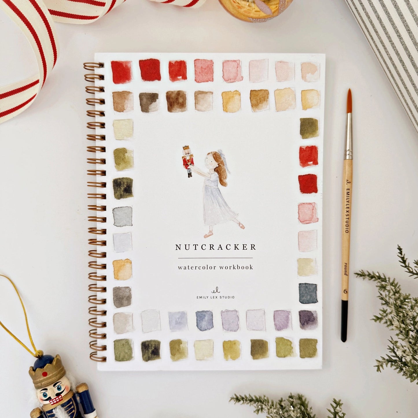 Nutcracker Watercolor Workbook