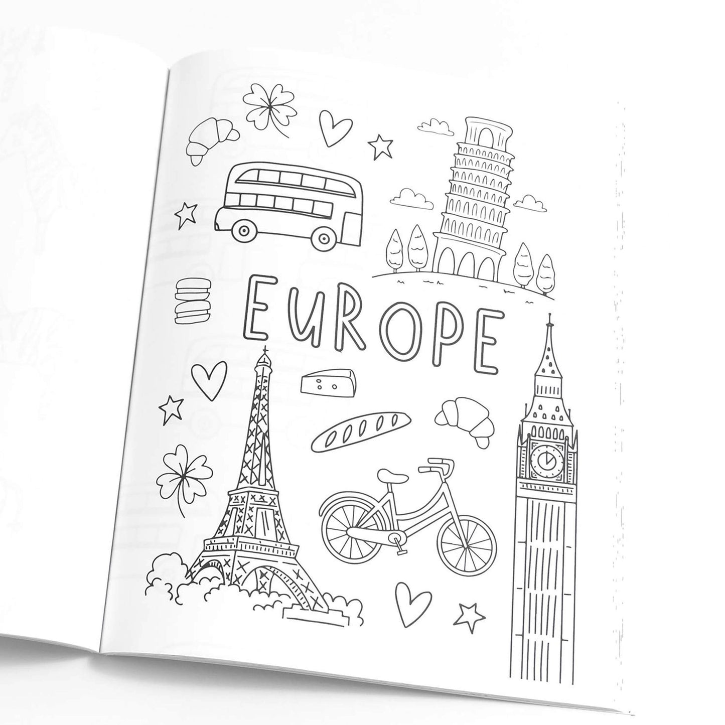 Travel the World Coloring Book